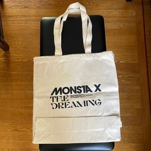 SOLD k-pop Monsta X official Dreaming tour merch - limited edition canvas tote
